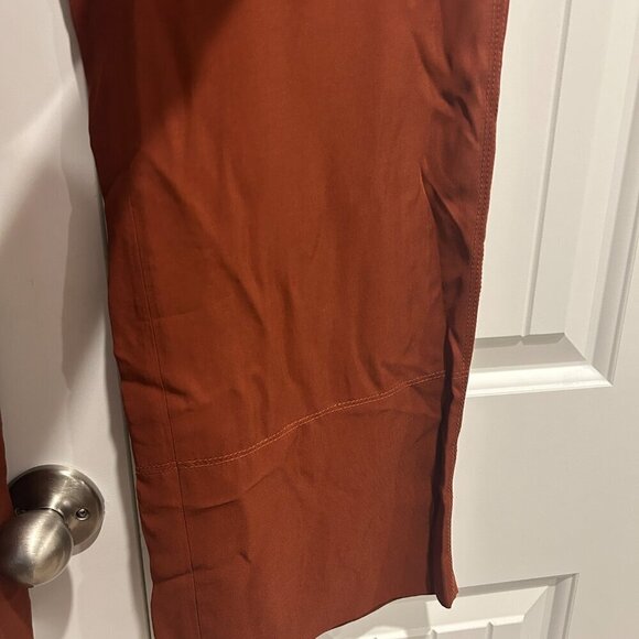 Zara Clay Burnt Orange/Red Wide Leg Pants Women’s Size M - Picture 4 of 6